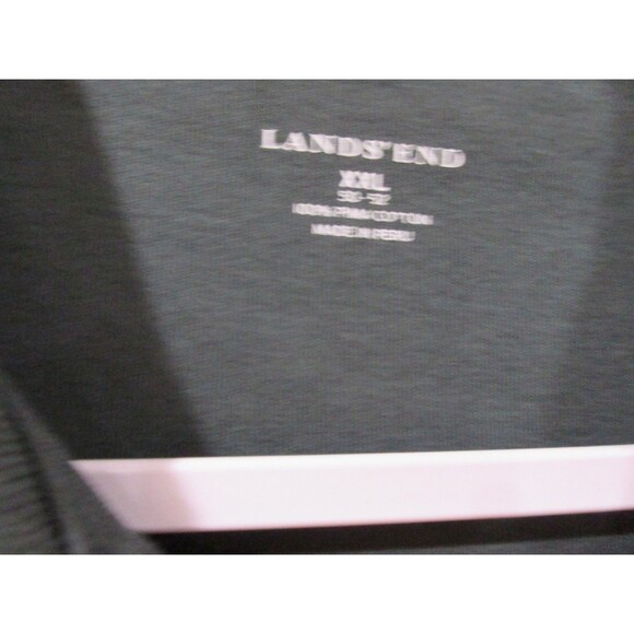 Lot of 2 Lands' End Polo Shirts Mens XXL 50-52 (Teal & Dk Green) Cotton Pullover - Picture 9 of 13